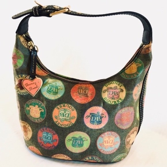 Dooney & Bourke Medallion Coated Canvas Hobo Bag - Picture 2 of 15